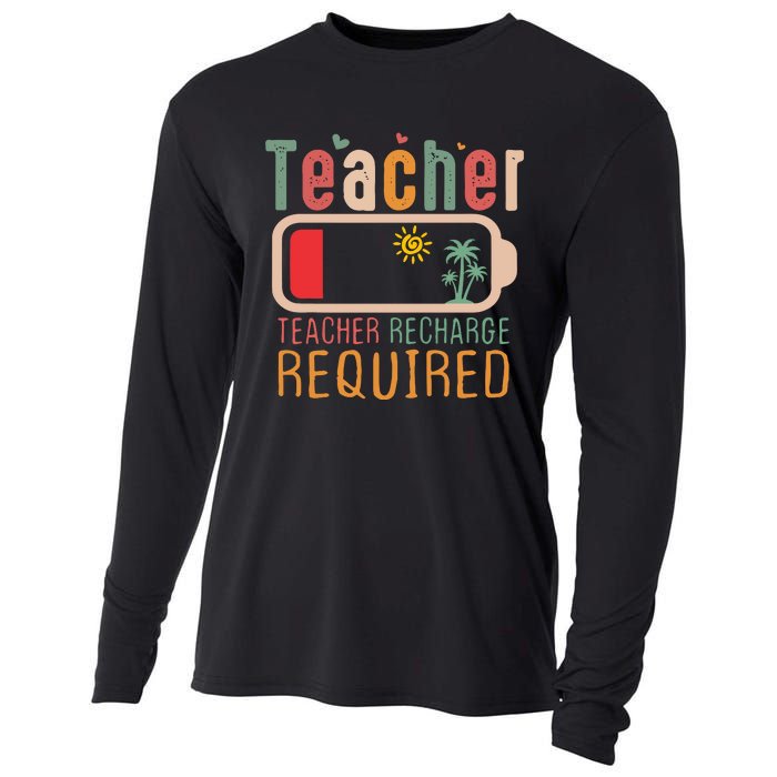 Teacher Summer Recharge Required Cooling Performance Long Sleeve Crew