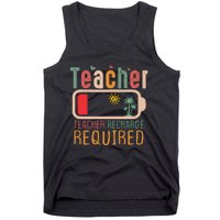 Teacher Summer Recharge Required Tank Top