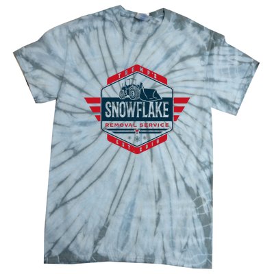 TrumpS Snowflake Removal Service Funny Donald Trump 2024 Tie-Dye T-Shirt