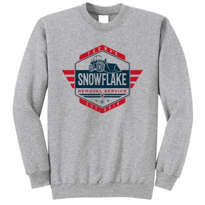 TrumpS Snowflake Removal Service Funny Donald Trump 2024 Tall Sweatshirt