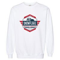 TrumpS Snowflake Removal Service Funny Donald Trump 2024 Garment-Dyed Sweatshirt