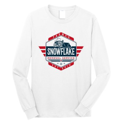 TrumpS Snowflake Removal Service Funny Donald Trump 2024 Long Sleeve Shirt