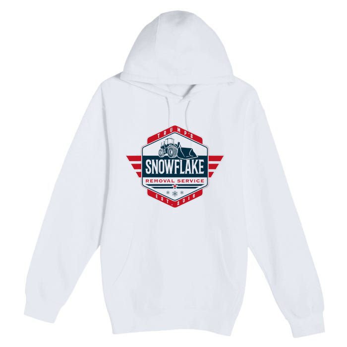 TrumpS Snowflake Removal Service Funny Donald Trump 2024 Premium Pullover Hoodie