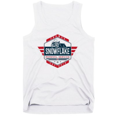 TrumpS Snowflake Removal Service Funny Donald Trump 2024 Tank Top