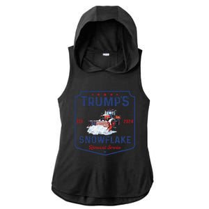 TrumpS Snowflake Removal Service Funny Trump Christmas 2024 Ladies PosiCharge Tri-Blend Wicking Draft Hoodie Tank