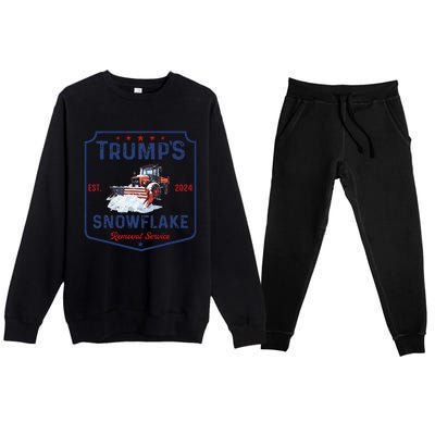 TrumpS Snowflake Removal Service Funny Trump Christmas 2024 Premium Crewneck Sweatsuit Set