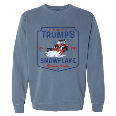 TrumpS Snowflake Removal Service Funny Trump Christmas 2024 Garment-Dyed Sweatshirt