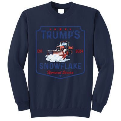 TrumpS Snowflake Removal Service Funny Trump Christmas 2024 Tall Sweatshirt