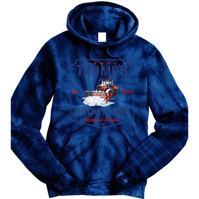 TrumpS Snowflake Removal Service Funny Trump Christmas 2024 Tie Dye Hoodie