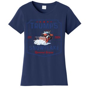 TrumpS Snowflake Removal Service Funny Trump Christmas 2024 Women's T-Shirt