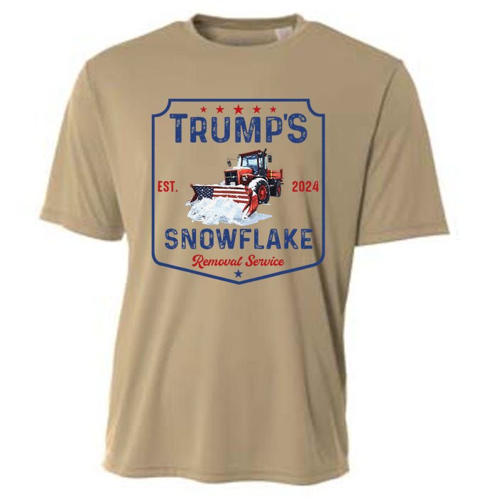 TrumpS Snowflake Removal Service Funny Trump Christmas 2024 Cooling Performance Crew T-Shirt