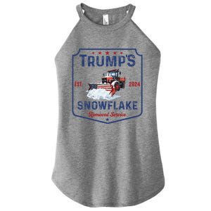 TrumpS Snowflake Removal Service Funny Trump Christmas 2024 Women's Perfect Tri Rocker Tank