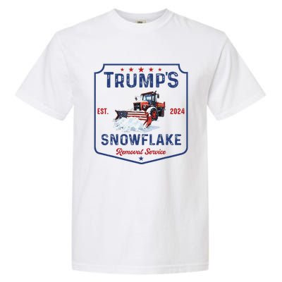 TrumpS Snowflake Removal Service Funny Trump Christmas 2024 Garment-Dyed Heavyweight T-Shirt