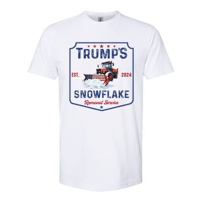 TrumpS Snowflake Removal Service Funny Trump Christmas 2024 Softstyle CVC T-Shirt