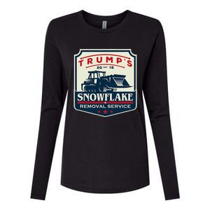 TrumpS Snowflake Rmoval Service Funny Donald Trump 2024 Womens Cotton Relaxed Long Sleeve T-Shirt