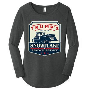 TrumpS Snowflake Rmoval Service Funny Donald Trump 2024 Women's Perfect Tri Tunic Long Sleeve Shirt