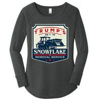 TrumpS Snowflake Rmoval Service Funny Donald Trump 2024 Women's Perfect Tri Tunic Long Sleeve Shirt