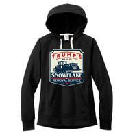 TrumpS Snowflake Rmoval Service Funny Donald Trump 2024 Women's Fleece Hoodie