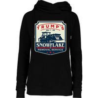 TrumpS Snowflake Rmoval Service Funny Donald Trump 2024 Womens Funnel Neck Pullover Hood