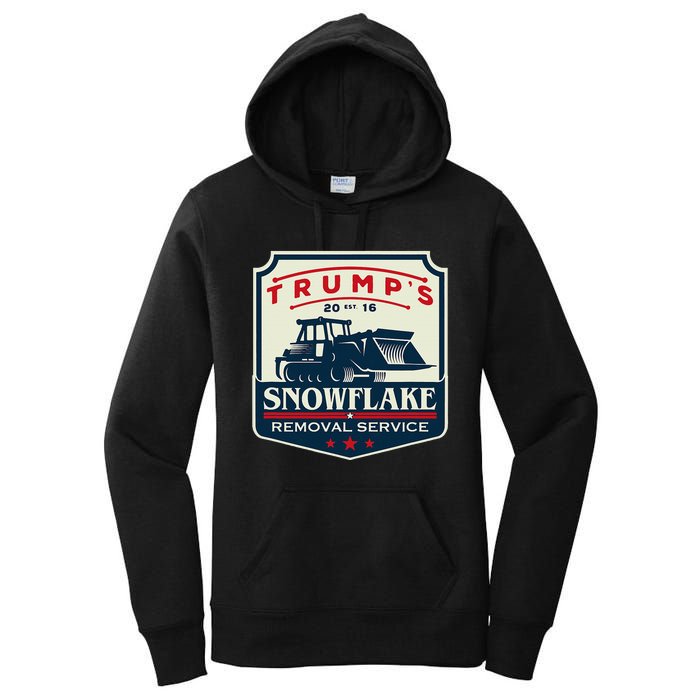 TrumpS Snowflake Rmoval Service Funny Donald Trump 2024 Women's Pullover Hoodie