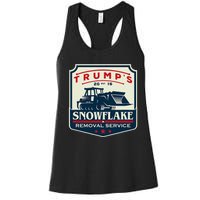 TrumpS Snowflake Rmoval Service Funny Donald Trump 2024 Women's Racerback Tank