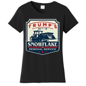 TrumpS Snowflake Rmoval Service Funny Donald Trump 2024 Women's T-Shirt