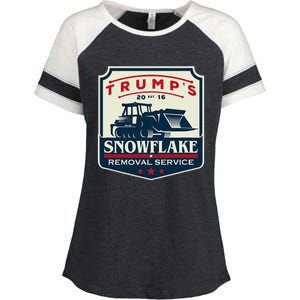 TrumpS Snowflake Rmoval Service Funny Donald Trump 2024 Enza Ladies Jersey Colorblock Tee