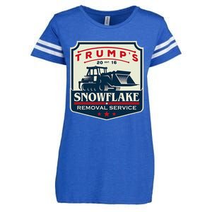 TrumpS Snowflake Rmoval Service Funny Donald Trump 2024 Enza Ladies Jersey Football T-Shirt