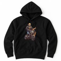 Trendy Skeleton Riding A Motorbike Hoodie