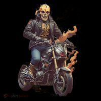 Trendy Skeleton Riding A Motorbike Tall T-Shirt
