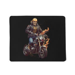 Trendy Skeleton Riding A Motorbike Mousepad