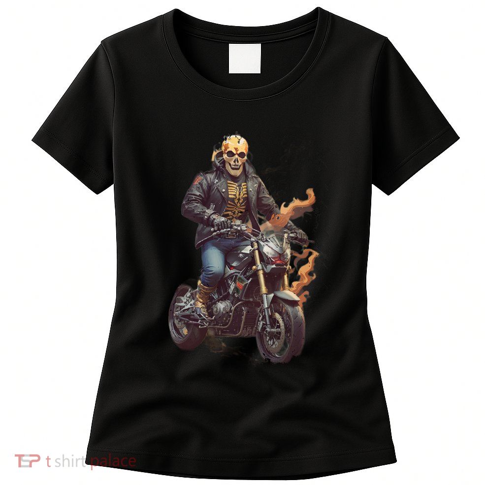 Trendy Skeleton Riding A Motorbike Women's T-Shirt