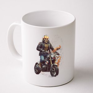 Trendy Skeleton Riding A Motorbike Coffee Mug