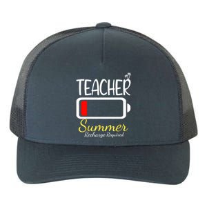 Teacher Summer Recharge Required Last Day Of School Yupoong Adult 5-Panel Trucker Hat