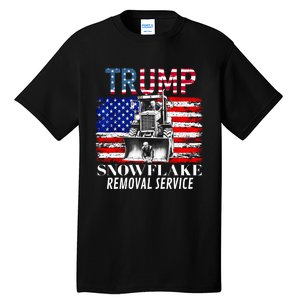 TrumpS Snowflake Removal Service Funny Donald Trump 2024 Tall T-Shirt