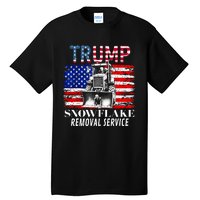 TrumpS Snowflake Removal Service Funny Donald Trump 2024 Tall T-Shirt