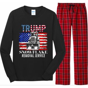 TrumpS Snowflake Removal Service Funny Donald Trump 2024 Long Sleeve Pajama Set