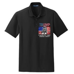 TrumpS Snowflake Removal Service Funny Donald Trump 2024 Dry Zone Grid Polo