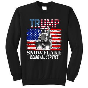 TrumpS Snowflake Removal Service Funny Donald Trump 2024 Tall Sweatshirt