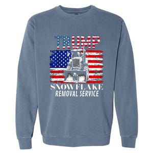 TrumpS Snowflake Removal Service Funny Donald Trump 2024 Garment-Dyed Sweatshirt