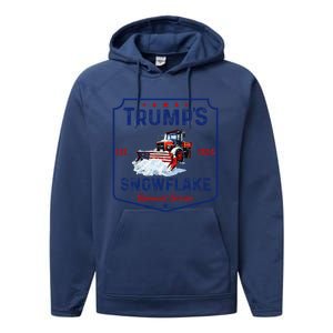 TrumpS Snowflake Removal Service Funny Trump 2024 Performance Fleece Hoodie