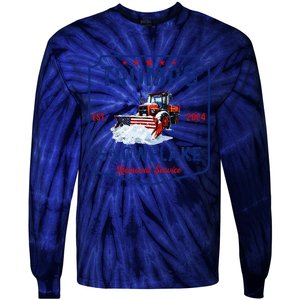 TrumpS Snowflake Removal Service Funny Trump 2024 Tie-Dye Long Sleeve Shirt