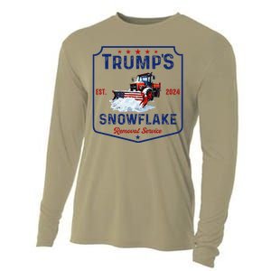 TrumpS Snowflake Removal Service Funny Trump 2024 Cooling Performance Long Sleeve Crew