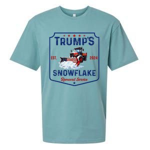 TrumpS Snowflake Removal Service Funny Trump 2024 Sueded Cloud Jersey T-Shirt