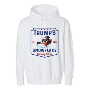 TrumpS Snowflake Removal Service Funny Trump 2024 Garment-Dyed Fleece Hoodie