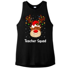 Teacher Squad Reindeer Ladies PosiCharge Tri-Blend Wicking Tank