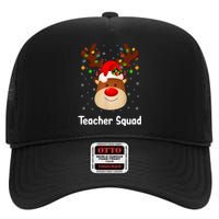 Teacher Squad Reindeer High Crown Mesh Back Trucker Hat