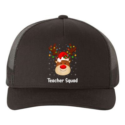 Teacher Squad Reindeer Yupoong Adult 5-Panel Trucker Hat