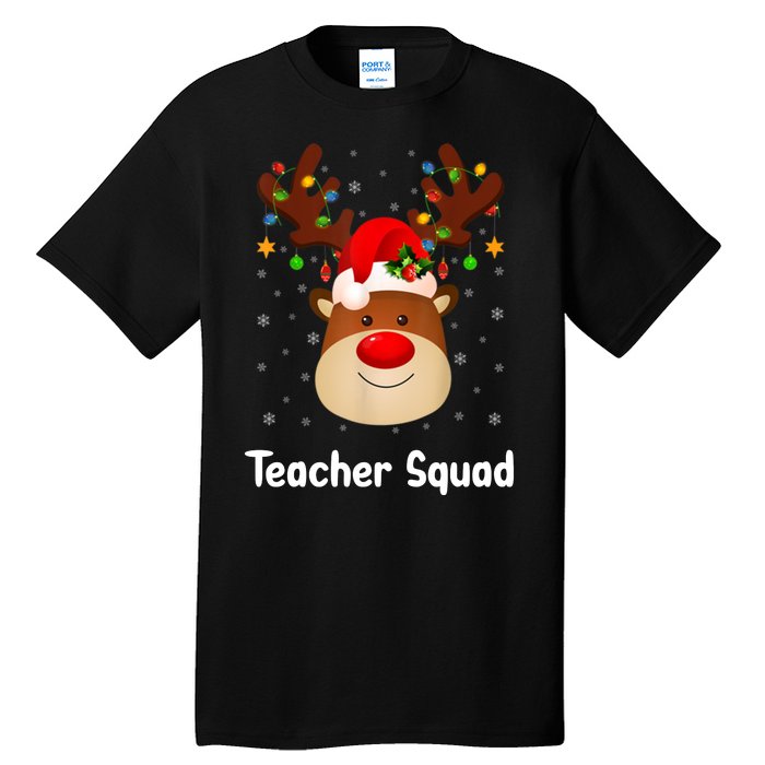 Teacher Squad Reindeer Tall T-Shirt