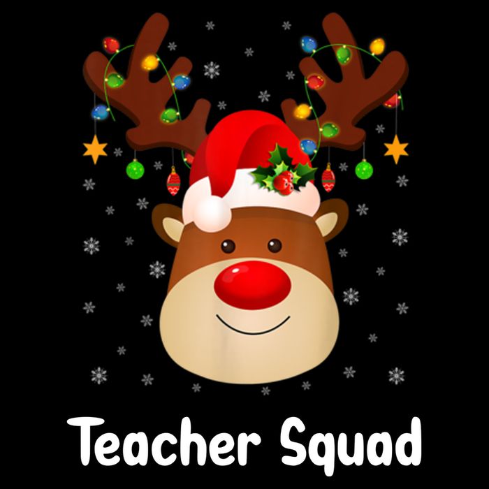Teacher Squad Reindeer Backpack